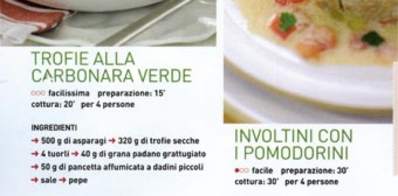 La Carbonara di primavera: trofie e asparagi