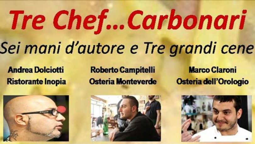 Andrea, Roberto, Marco: i 3 moschettieri della Carbonara