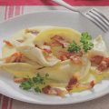 Simone Rugiati e i tortelli alla salsa di carbonara