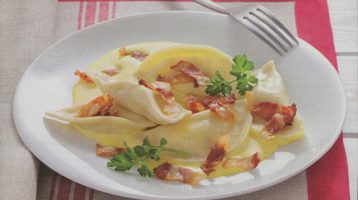 Simone Rugiati e i tortelli alla salsa di carbonara