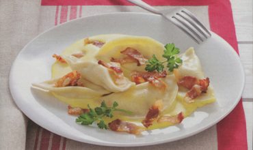 Simone Rugiati e i tortelli alla salsa di carbonara