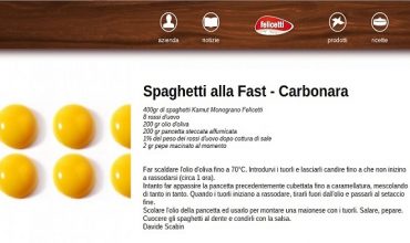 Fast Food? No, fast carbonara, by Davide Scabin