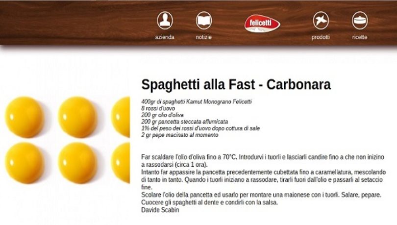 Fast Food? No, fast carbonara, by Davide Scabin