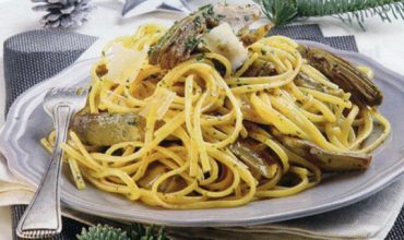 Trenette carciofi e tuorli: quasi una carbonara per tutti