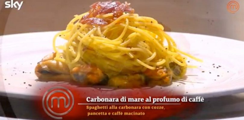 Masterchef e la carbonara di mare al caffè