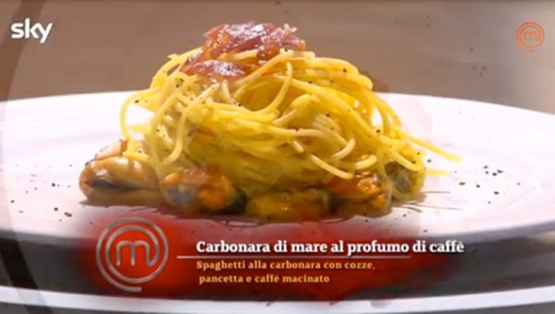 Masterchef e la carbonara di mare al caffè