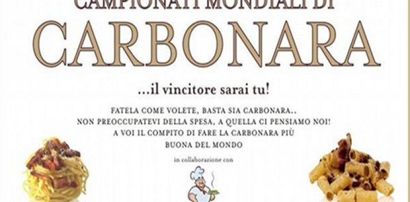 Tornano i  Campionati Mondiali di Carbonara: stay tuned!