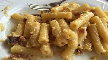 La carbonara di Nemi, ricca e sostanziosa