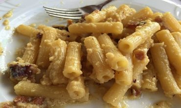La carbonara di Nemi, ricca e sostanziosa