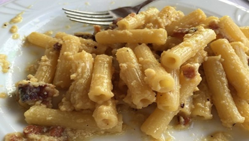 La carbonara di Nemi, ricca e sostanziosa