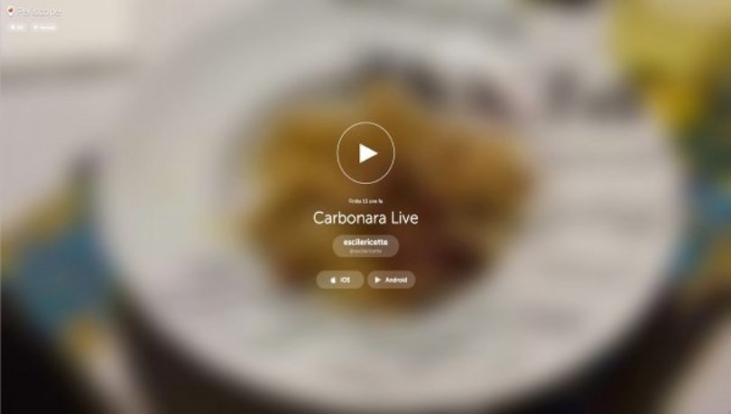 Periscope, esci la carbonara!