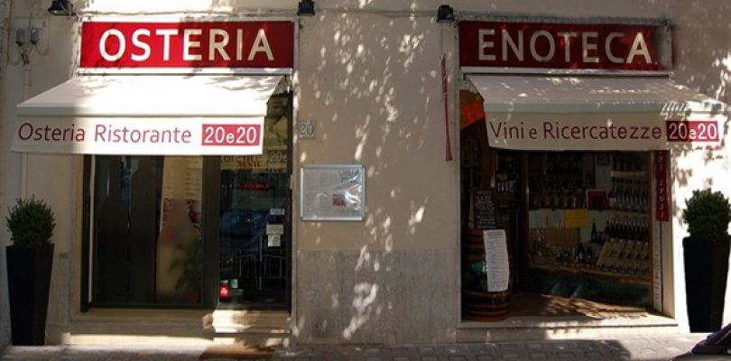 Osteria 20e20, a cena con Rocca Sveva