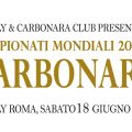 Mondiali di Carbonara 2016, appuntamento a sabato!