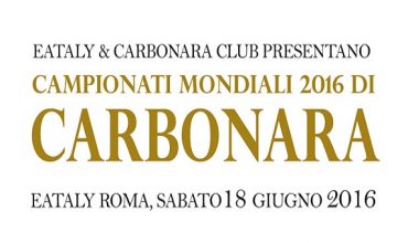 Mondiali di Carbonara 2016, appuntamento a sabato!