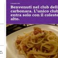 Su con la vite, quando il vino sposa la carbonara