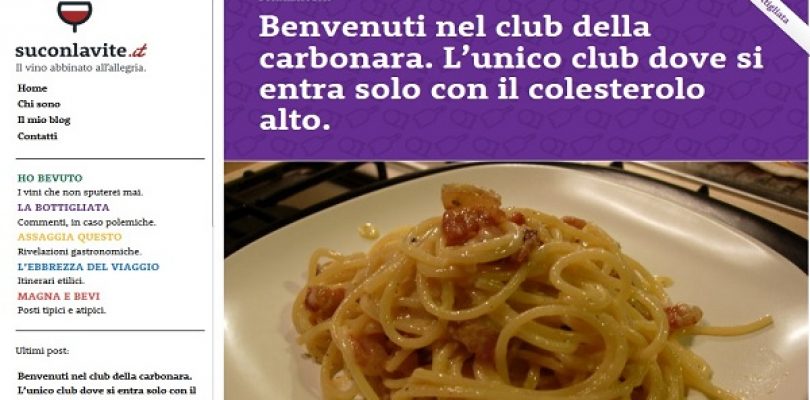 Su con la vite, quando il vino sposa la carbonara