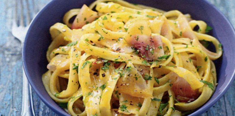 Cucina no problem, la carbonara di spada fumé