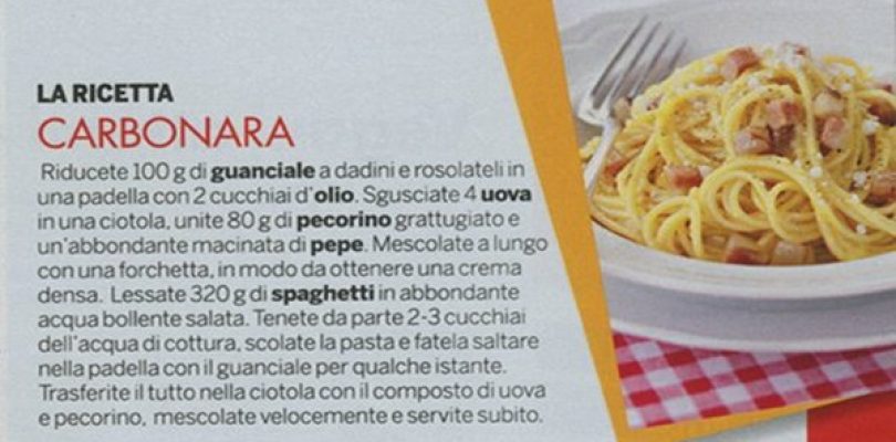 Cucina Moderna, una carbonara di stagione