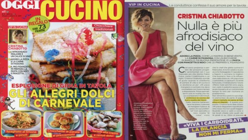 Cristina Chiabotto, testimonial della buona tavola