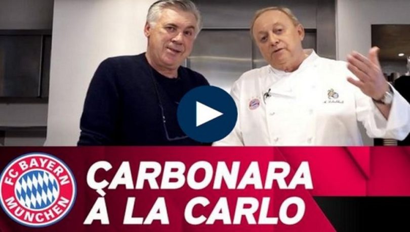 Ancelotti e la carbonara à la Carlo