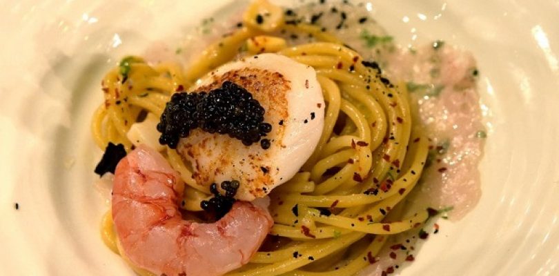 La carbonara (di mare) sul tetto del mondo!