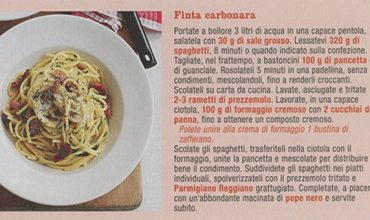 Finta carbonara, per chi è allergico all’uovo