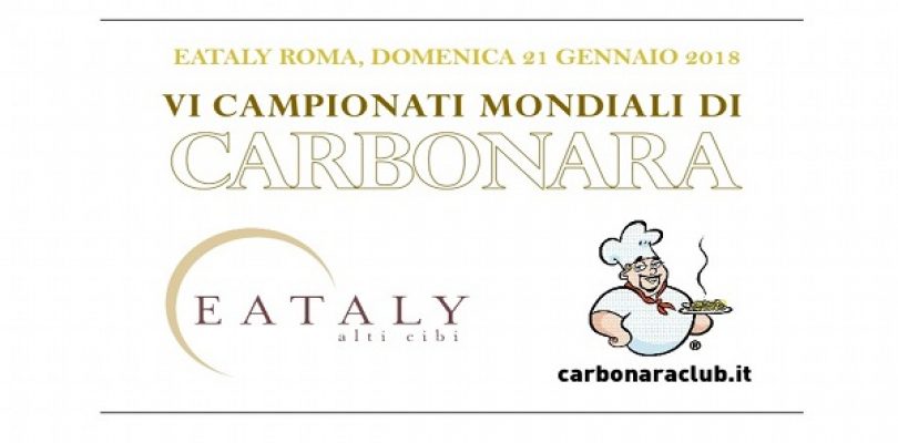 Mondiali di Carbonara 2018, appuntamento al 21 gennaio