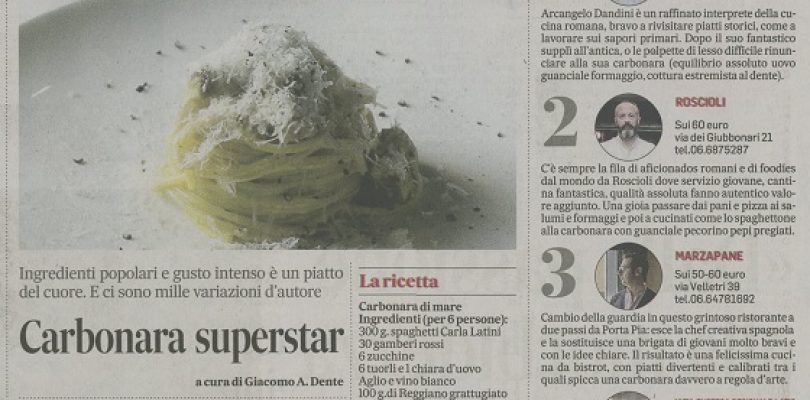 Carbonara Superstar, anche in versione di mare