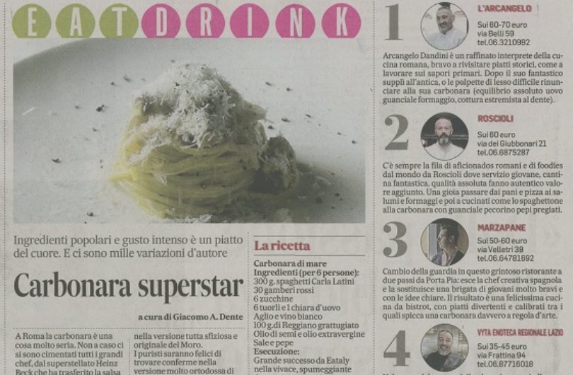 Carbonara Superstar, anche in versione di mare