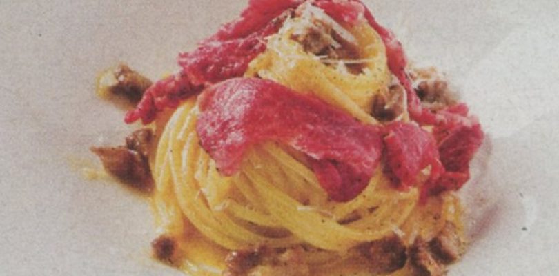 Carbonara di Wagyu, inedita e sorprendente