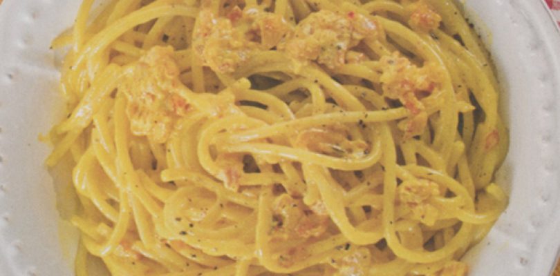 Più Cucina: carbonara finta (allo zafferano), ma buona