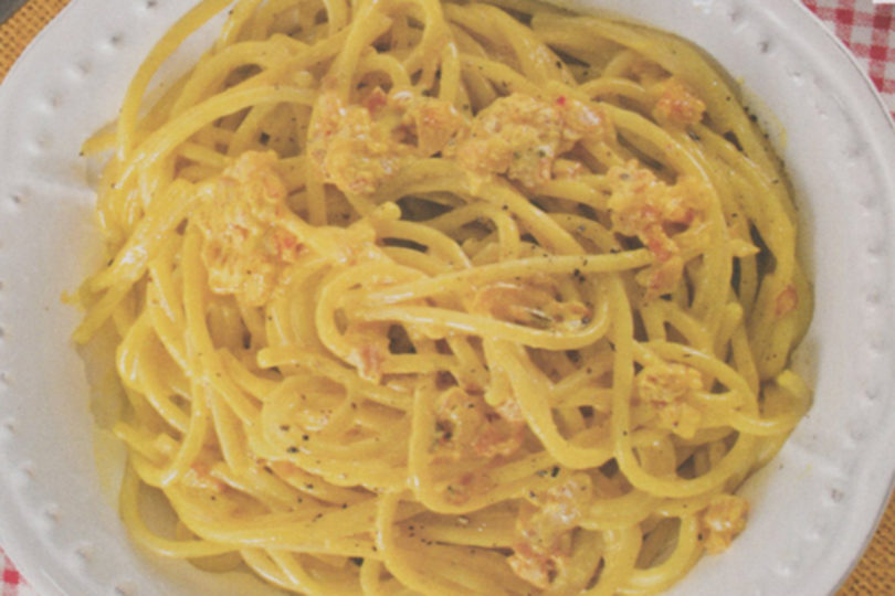 Più Cucina: carbonara finta (allo zafferano), ma buona