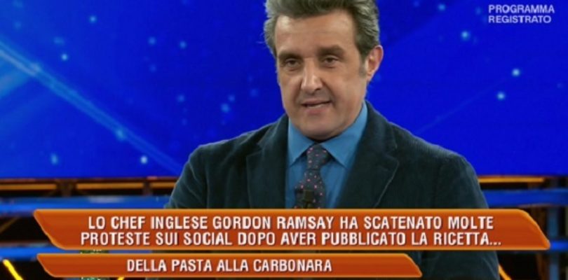 L’Eredità: la carbonara di Gordon Ramsay (e quella di Flavio Insinna)