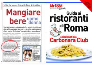 Guida Ai Ristoranti Di Roma Carbonara Club