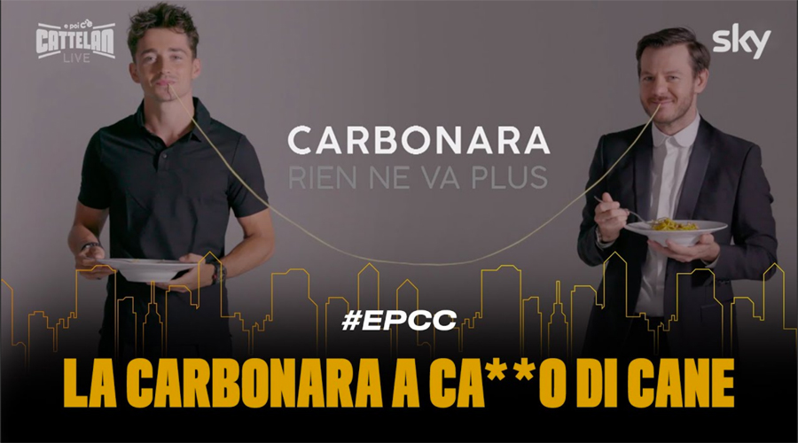 Cattelan Leclerc spot Carbonara