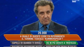 L’Eredità: kummerspeck, gran finale con carbonara