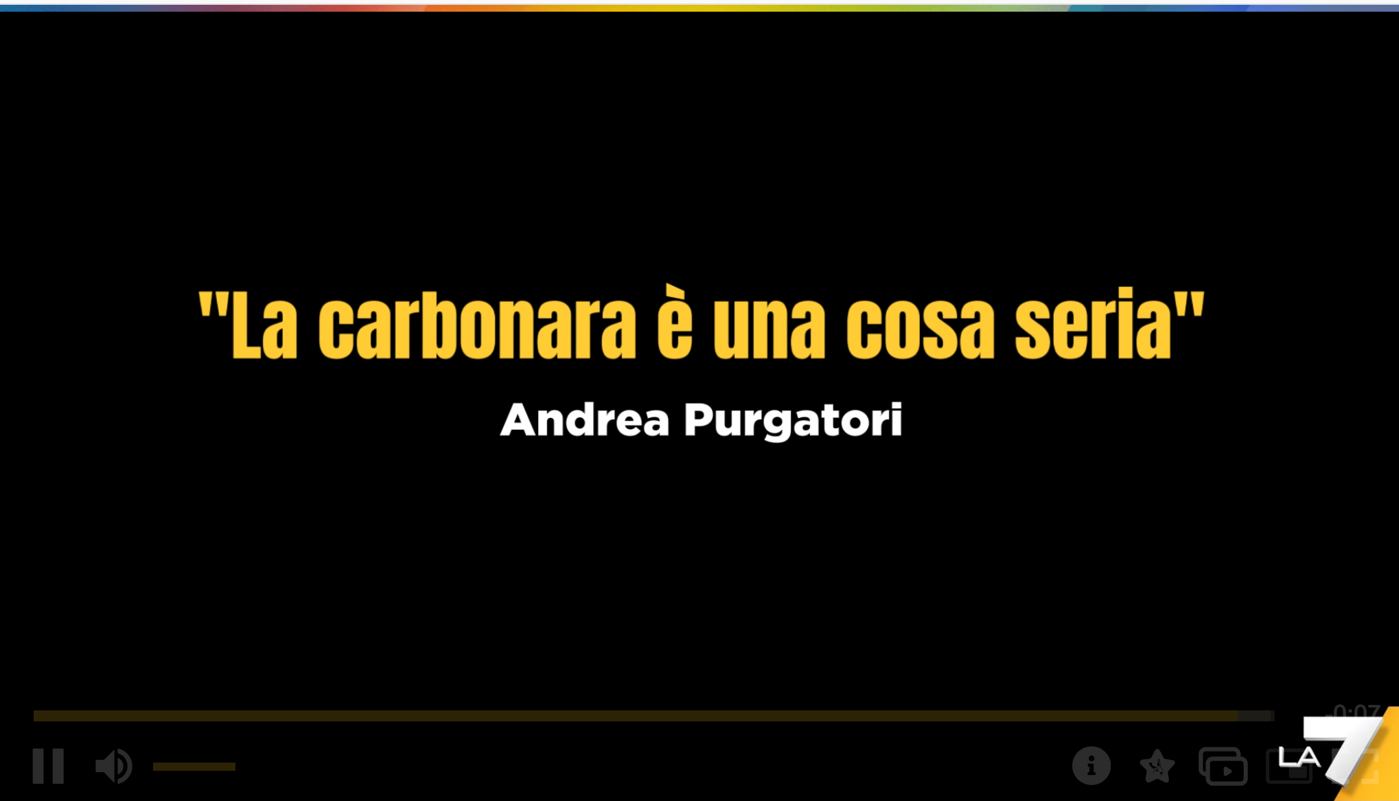 Andrea Purgatori video il killer della carbonara