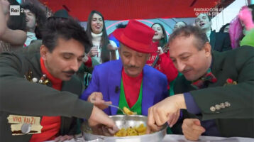 Fiorello e carbonara con Max Mariola a Viva Rai2