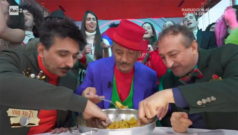 Fiorello e carbonara con Max Mariola a Viva Rai2