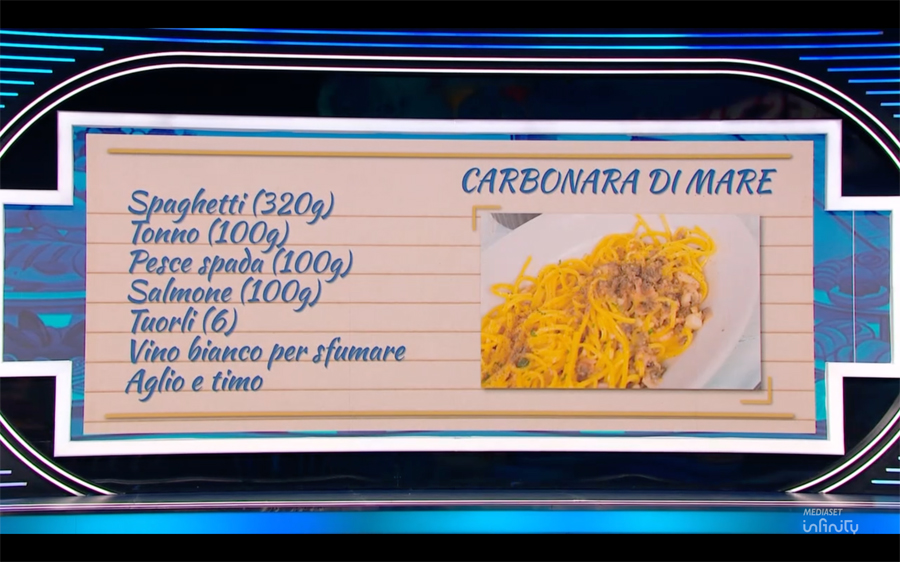 Carbonara di mare ricetta